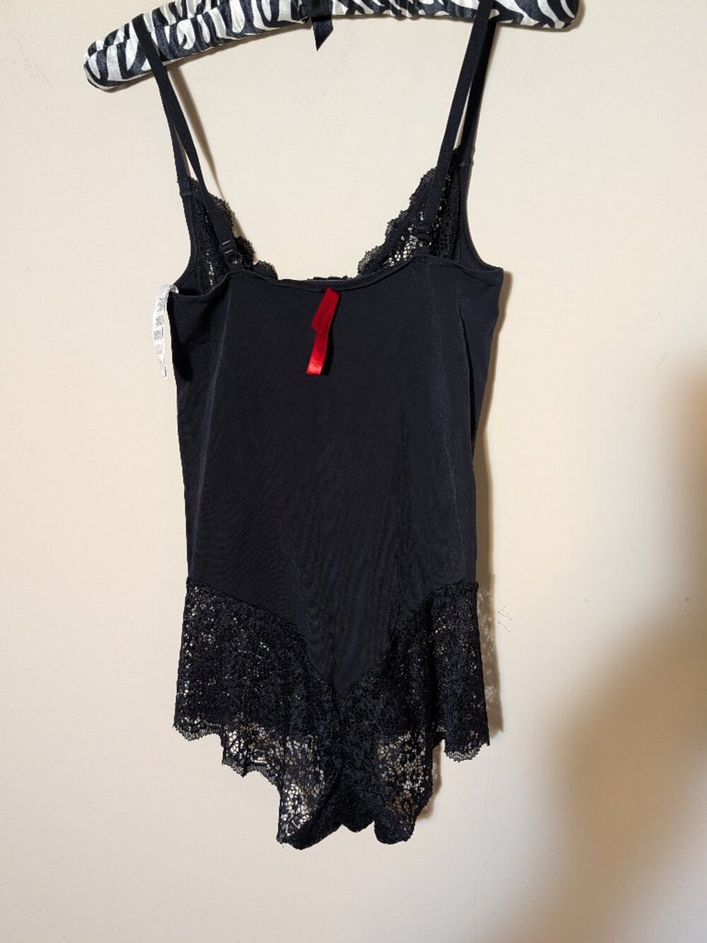 SPANX Lace Panty Bodysuit Black XL Firm Control Shapewear